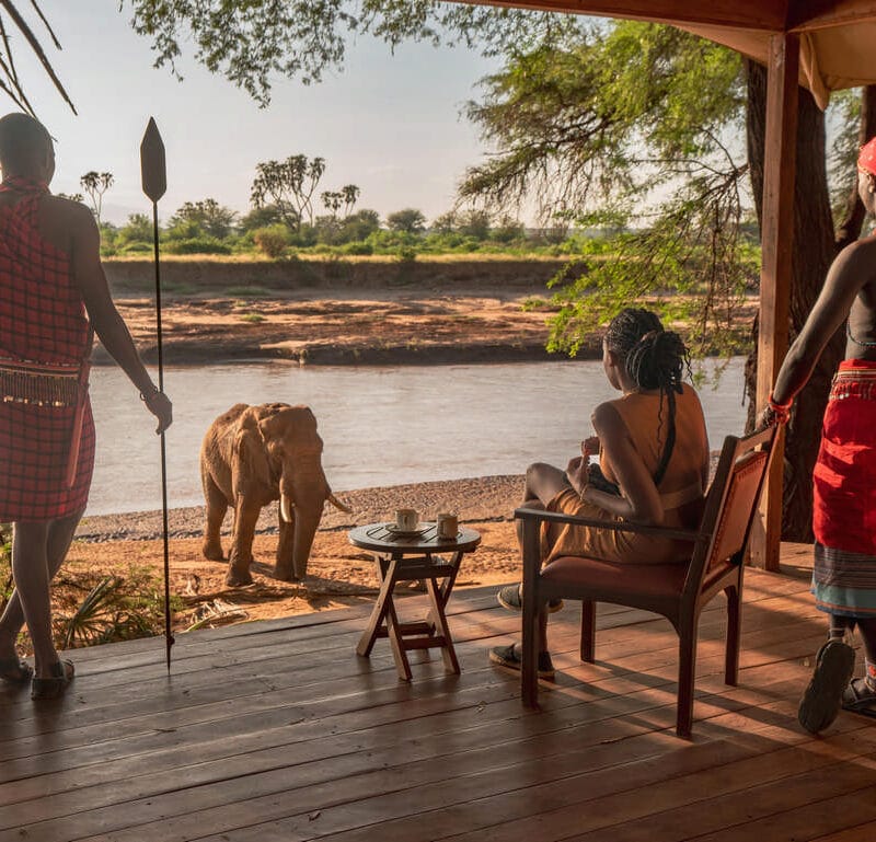 exclusive private accommodation right in the wilderness of Kenya on luxury safari adventures with Nandi Adventures